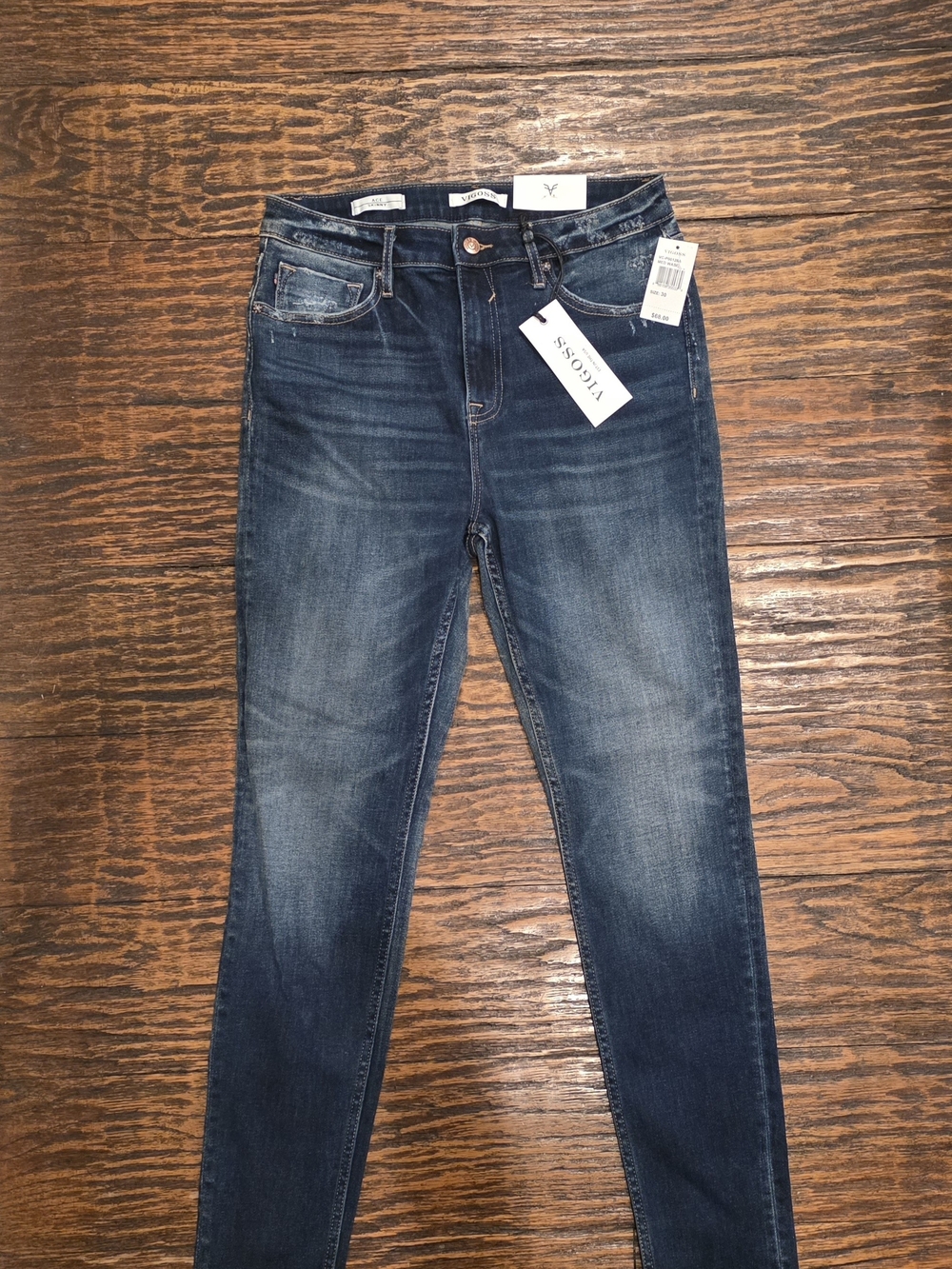 NWT Vigoss Ace Skinny Jeans Women's Size 30 Medium Wash Stretch Denim